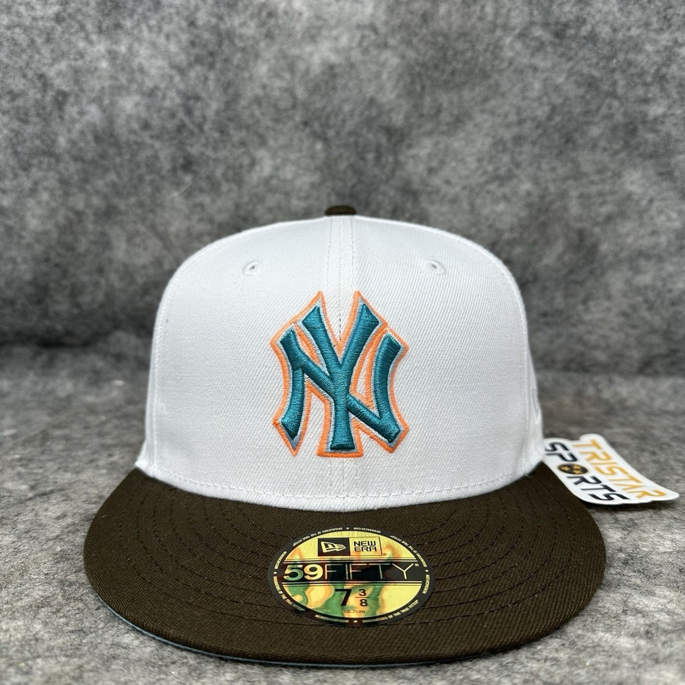 New York Yankees Hat Cap Fitted Mens 7 3/8 New Era 5950 Digital Haven MLB Subway